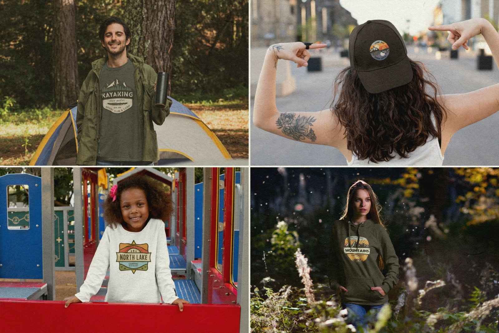 Retro Camp Badges / Stickers Vol.1