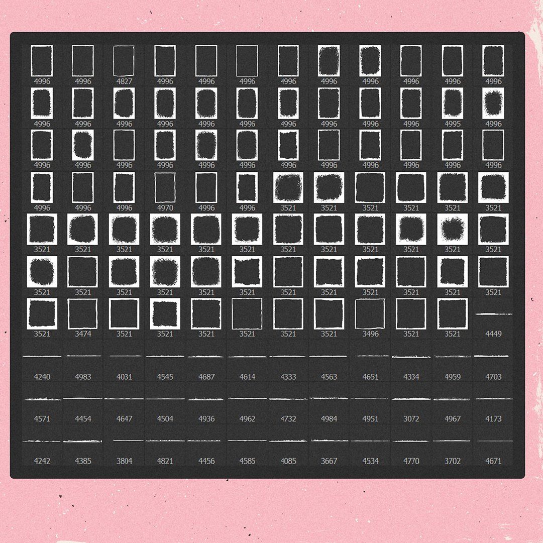 120+ Grunge Frame & Border Photoshop Brushes, Grunge Brushes, Distressed Textures, Grunge Background