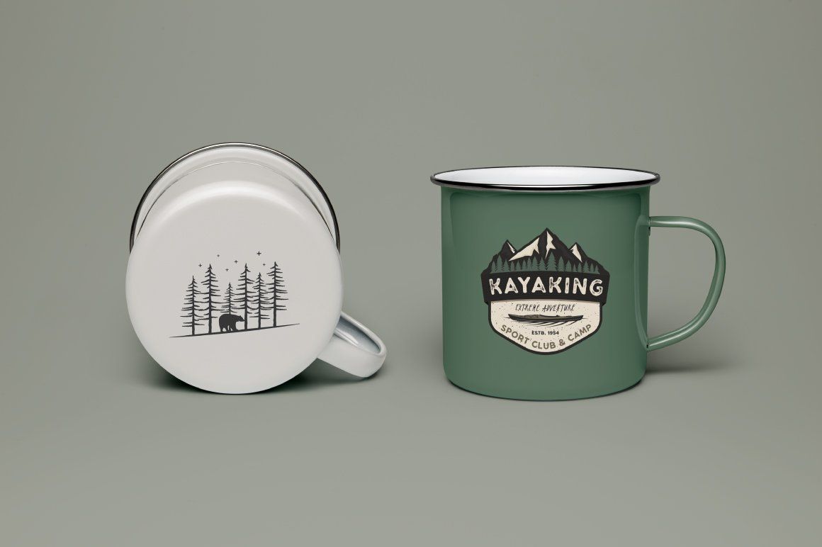 Retro Camp Badges / Stickers Vol.1