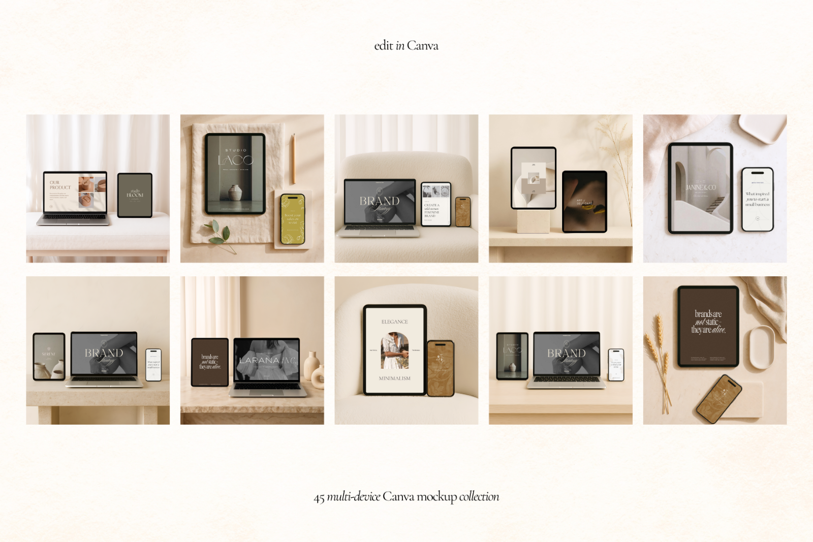 45 Multi Device Canva Mockups