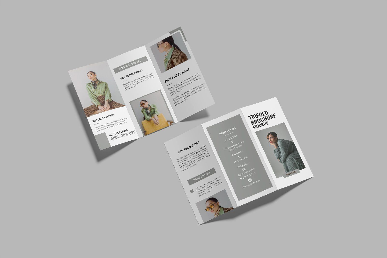 Trifold Brochure Mockup