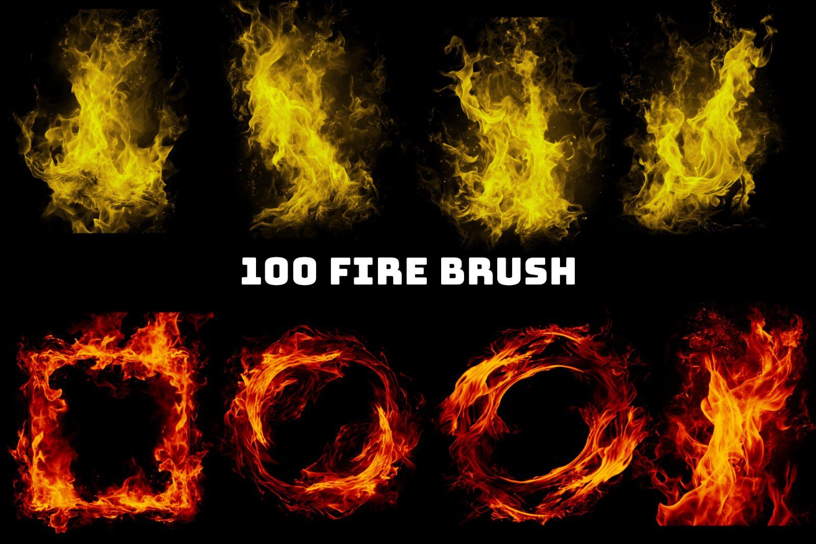 150+ Fire Flames Photoshop Brush, Fire Circle brush, Fire Ball brush, Fire brush, fire effect, flame