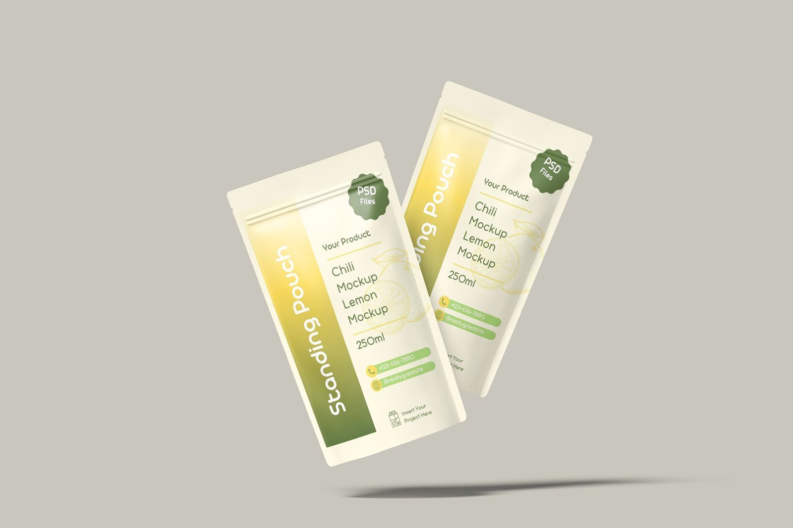 Standing Pouch Mockup