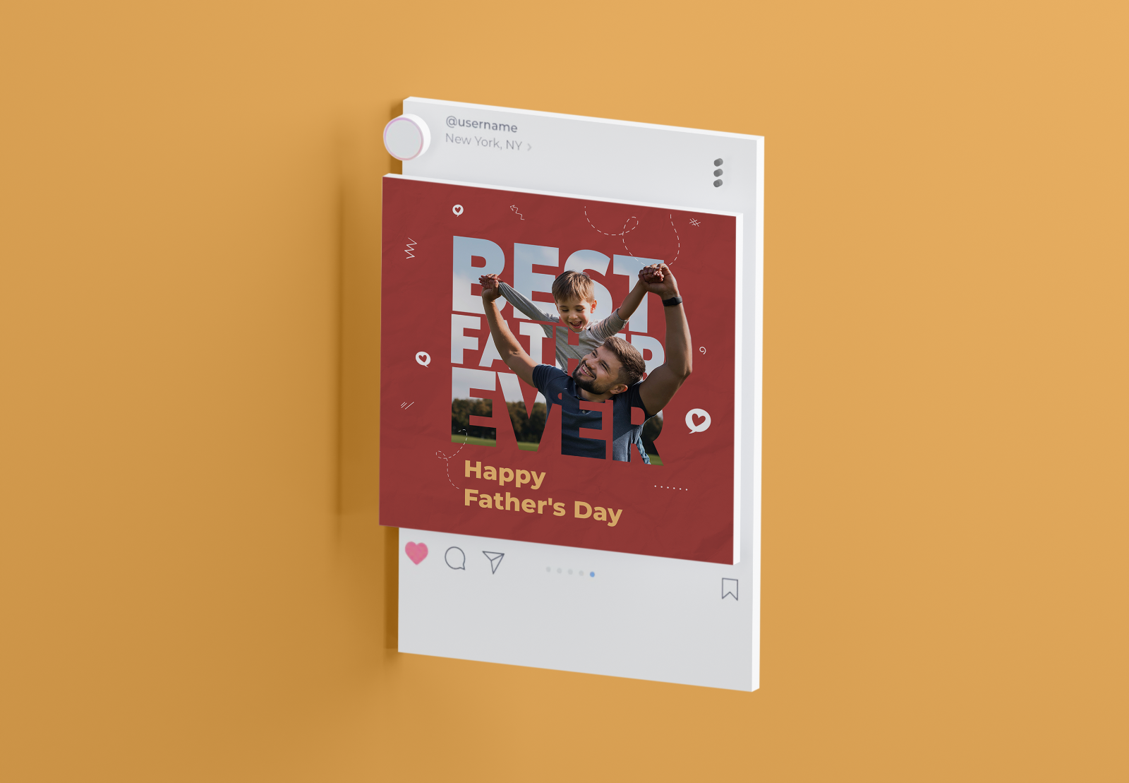 Fathers Day Social Media Template-22-058