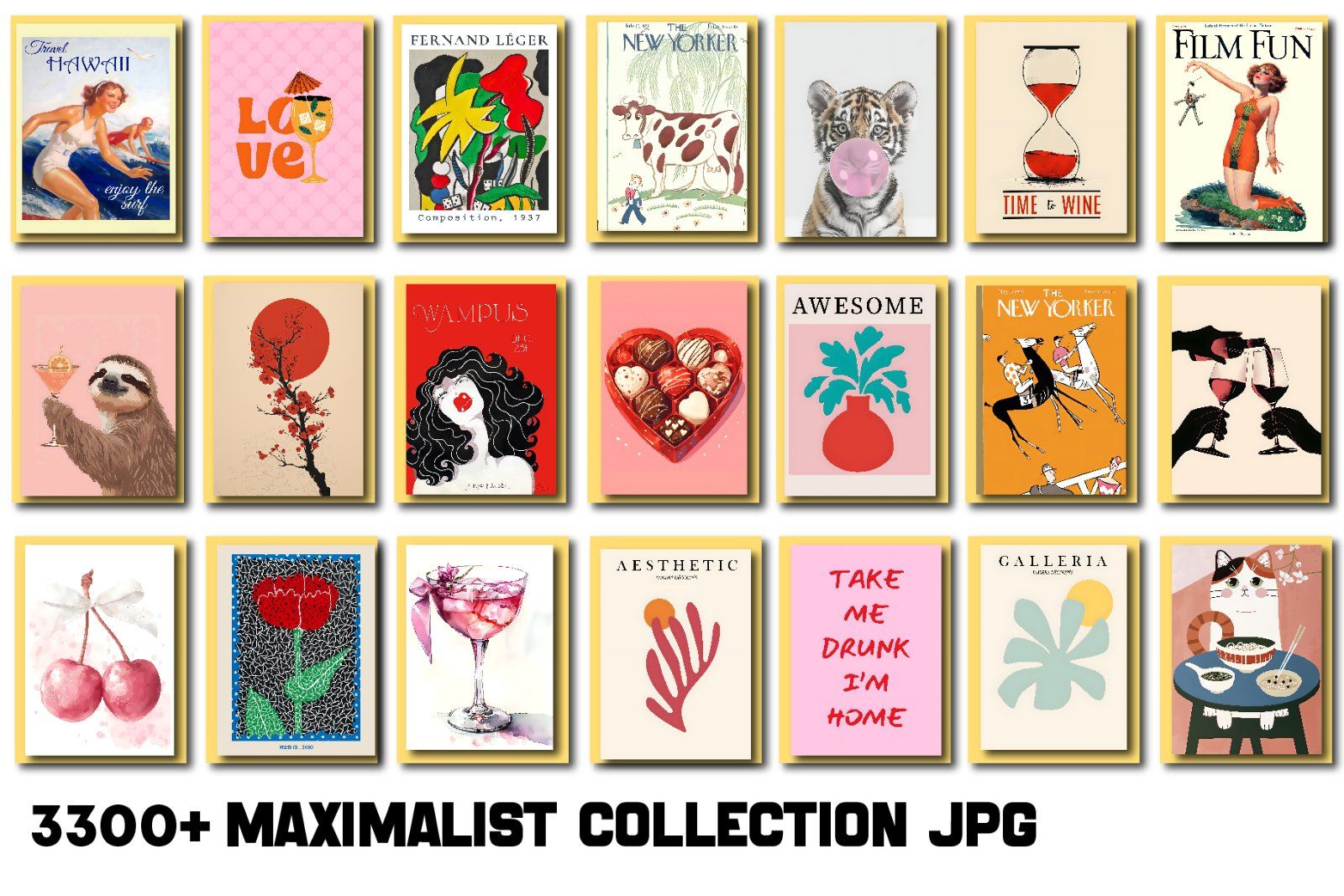 Maximalist Wall Art Collection Entire Shop Sale, Bundle Wall Art, Aesthetic wall posters, Wall Art,