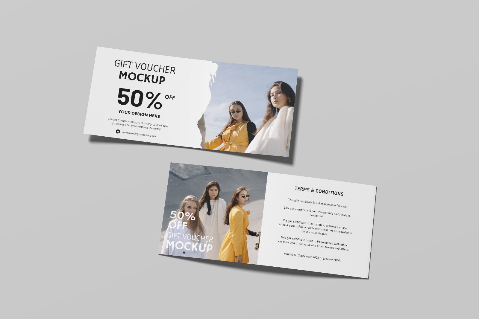 Gift Voucher Mockup
