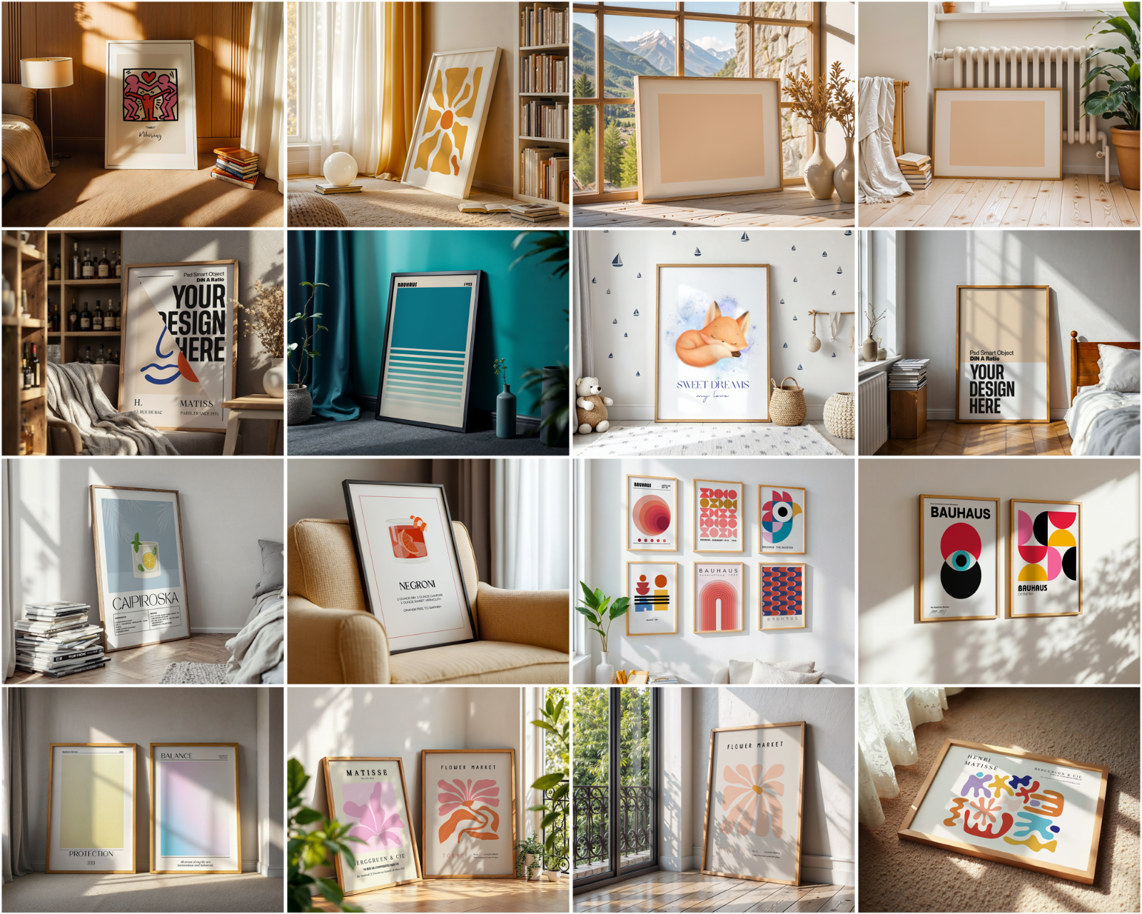 100+ Frame Mockup PSD Bundle Set