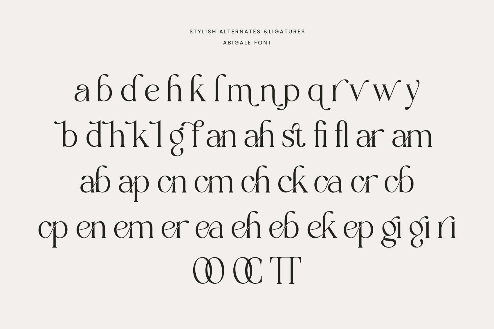 Abigale | Modern Serif Font