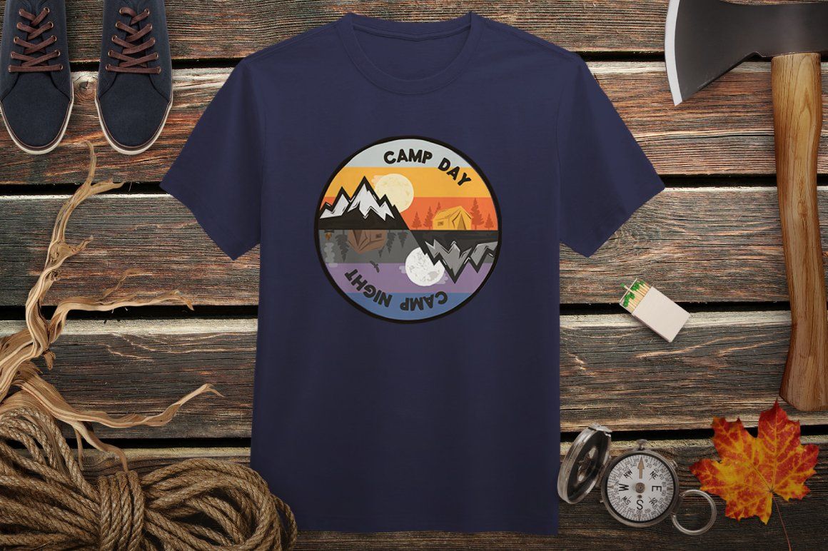 Retro Camp Badges / Stickers Vol.1