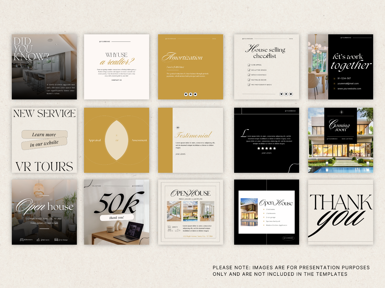 Real Estate Instagram Canva Templates