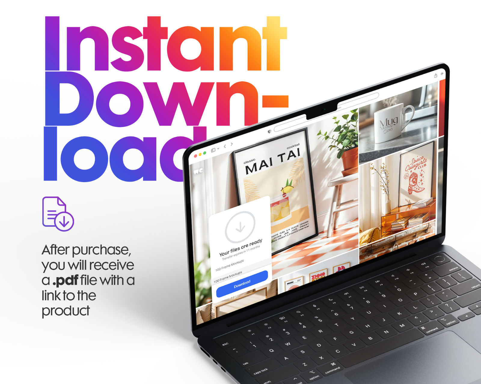 Halloween Frame Mockup Bundle: Rustic Autumn Wall Art Display (100 PSD Files)