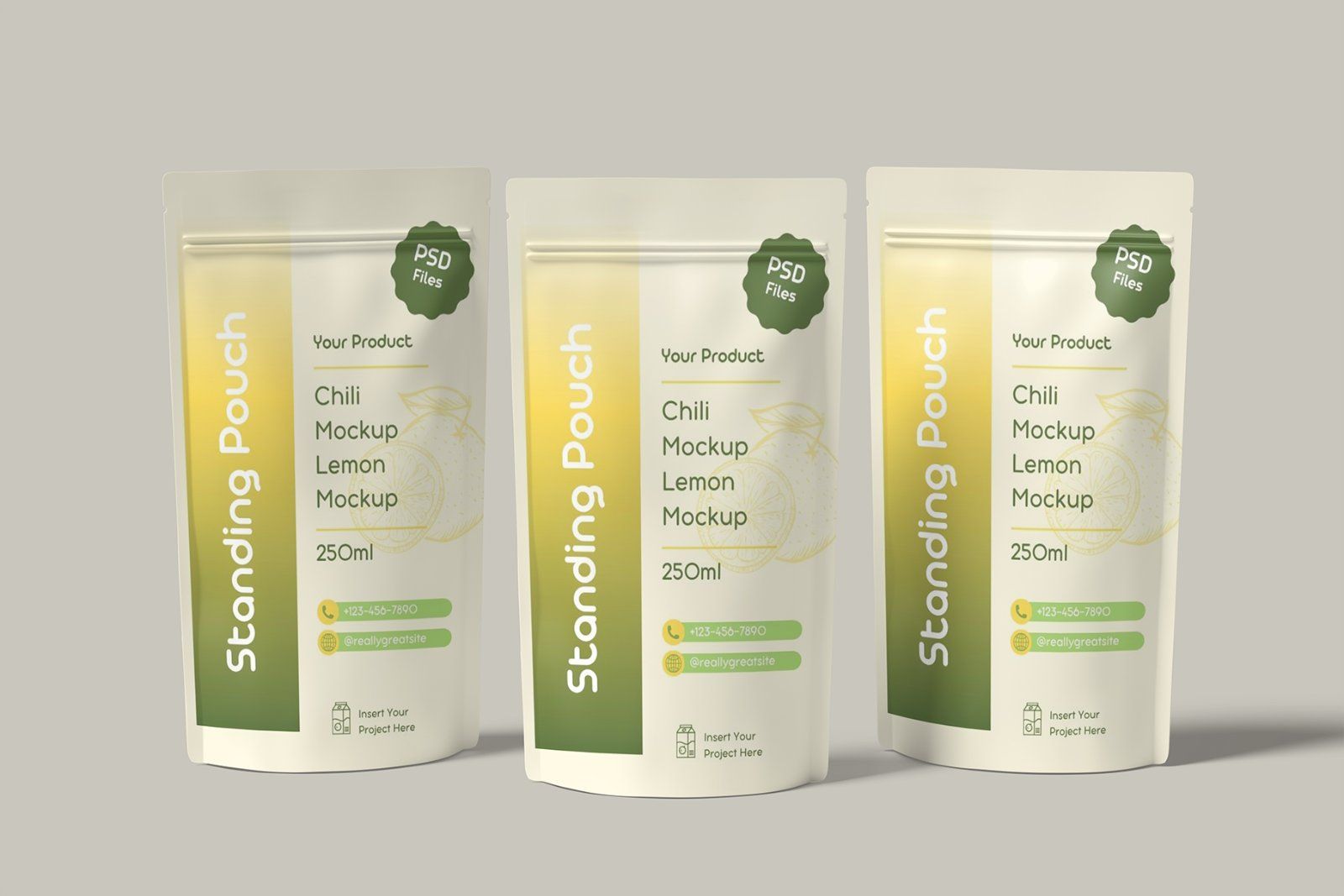 Standing Pouch Mockup