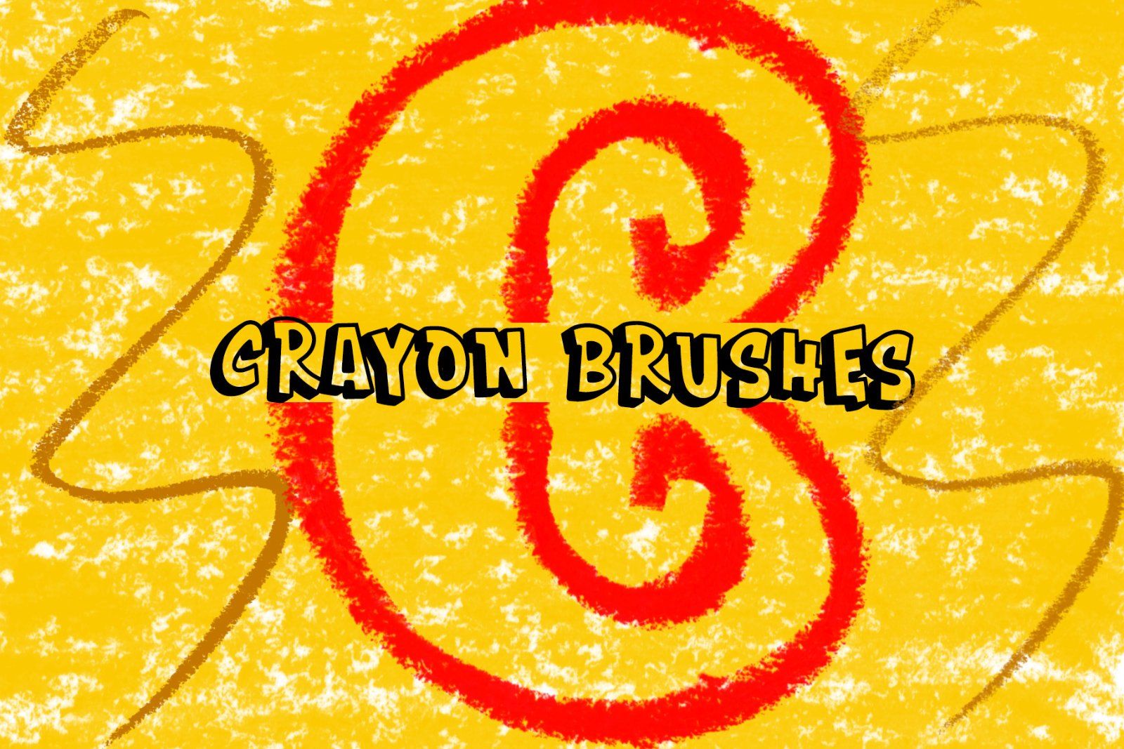200+ Crayon Photoshop Brushes, Photoshop Brush, Crayon Texture, hand-drawn texture, Real Crayon Text