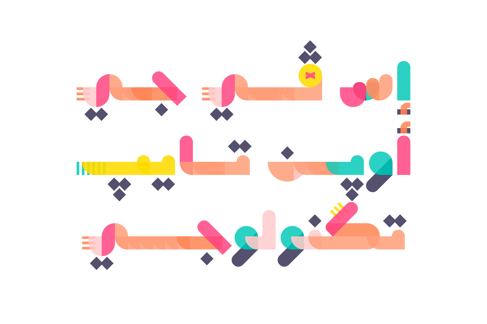 Tashkeel - Arabic Color Font