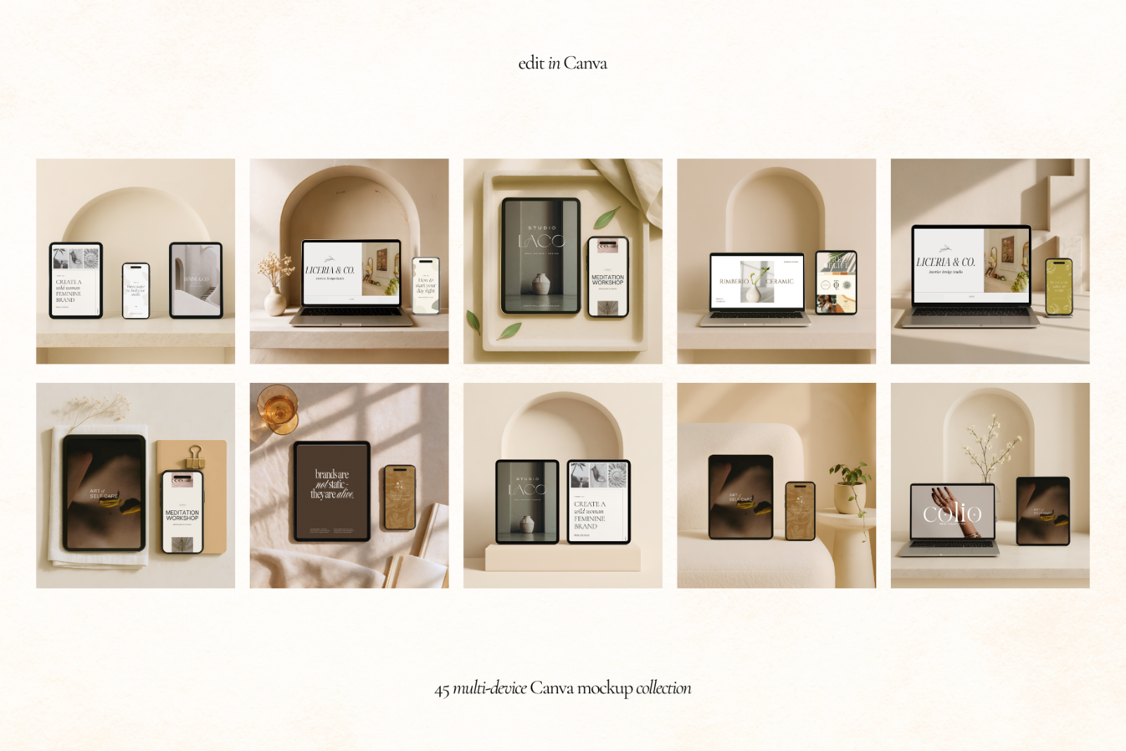 45 Multi Device Canva Mockups