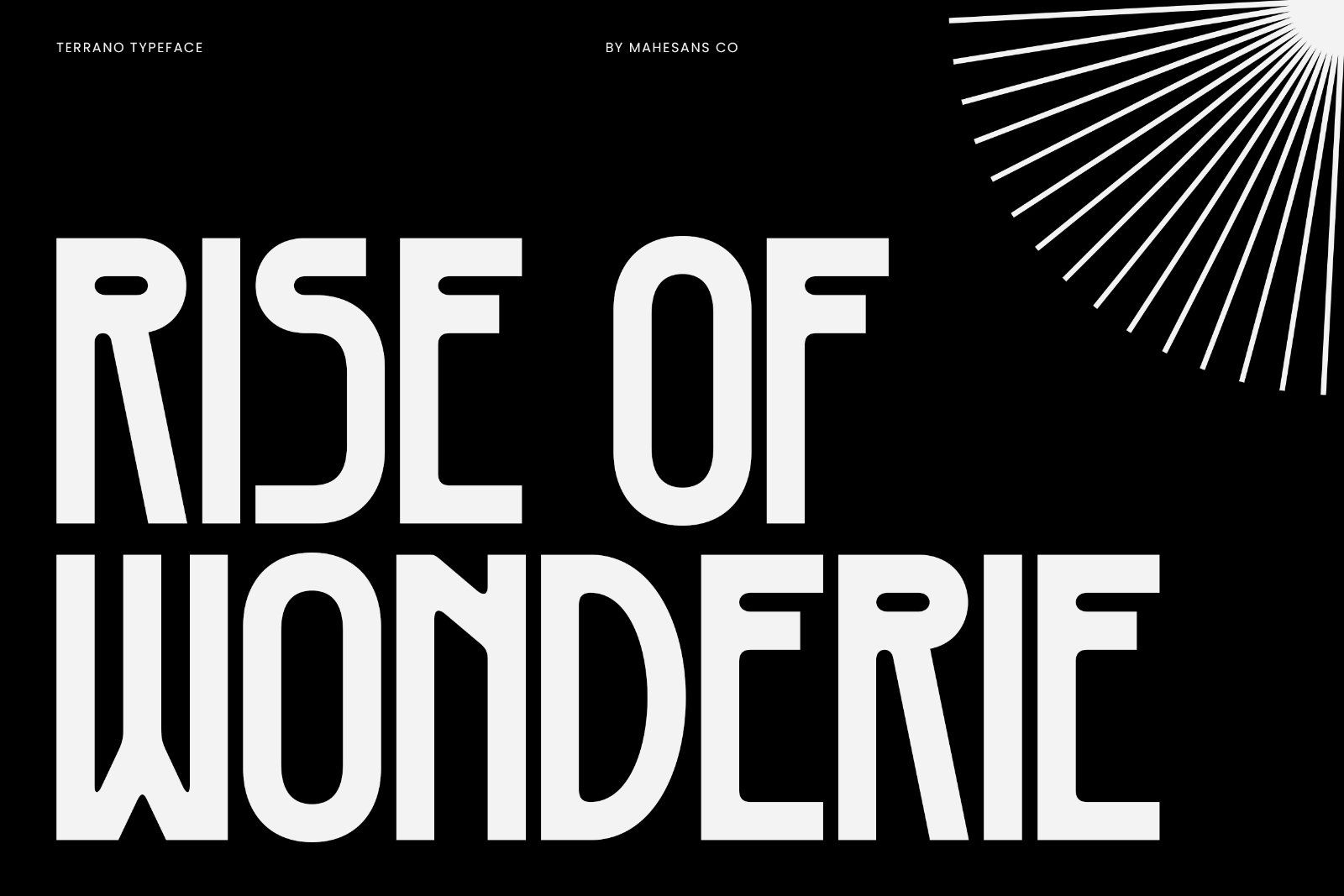 Terrano - Display Sans Serif Font