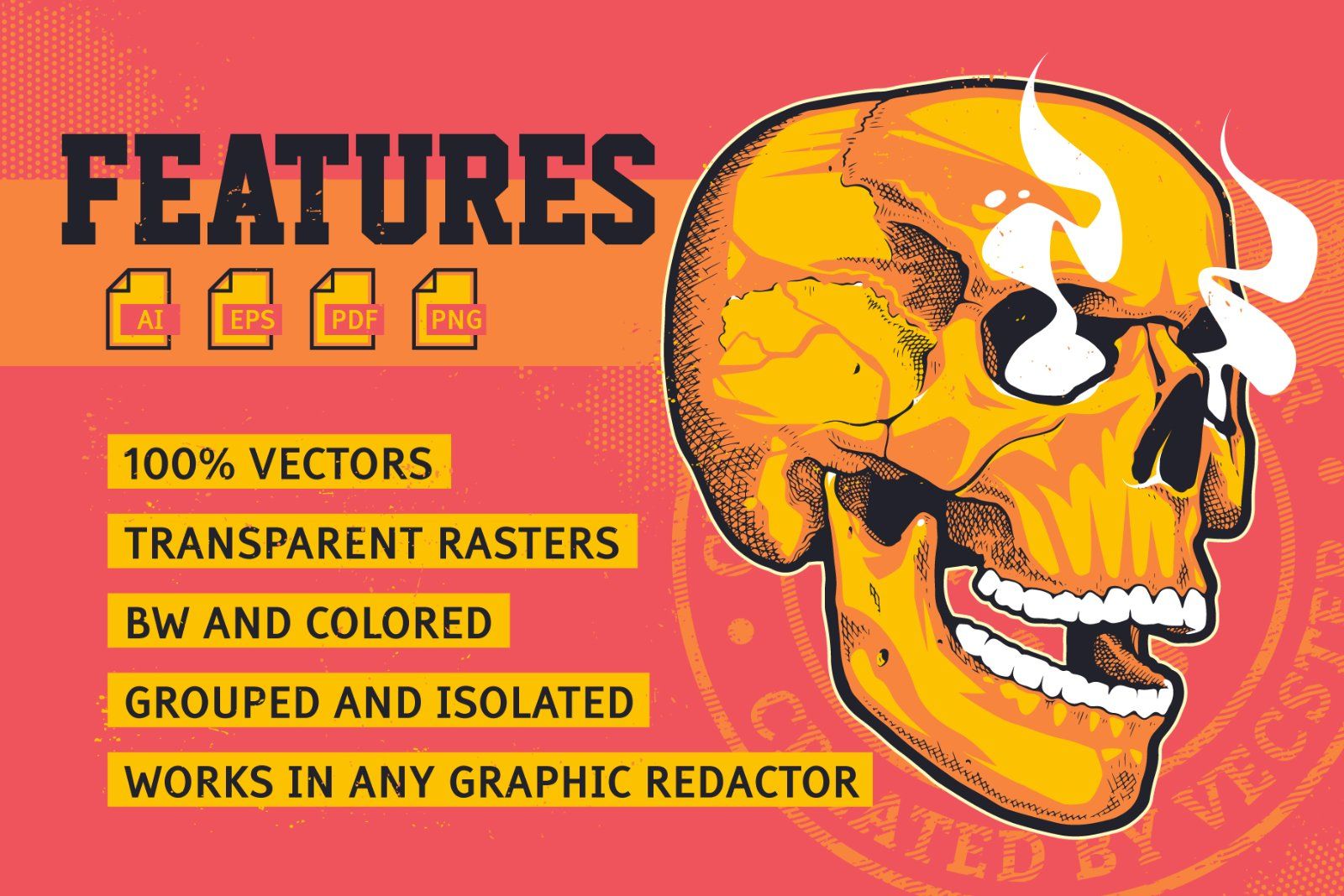 Vintage Vector Skulls Pack