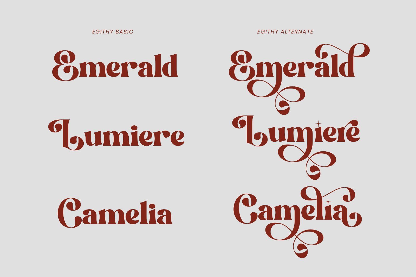 Egithy | Retro Serif Font