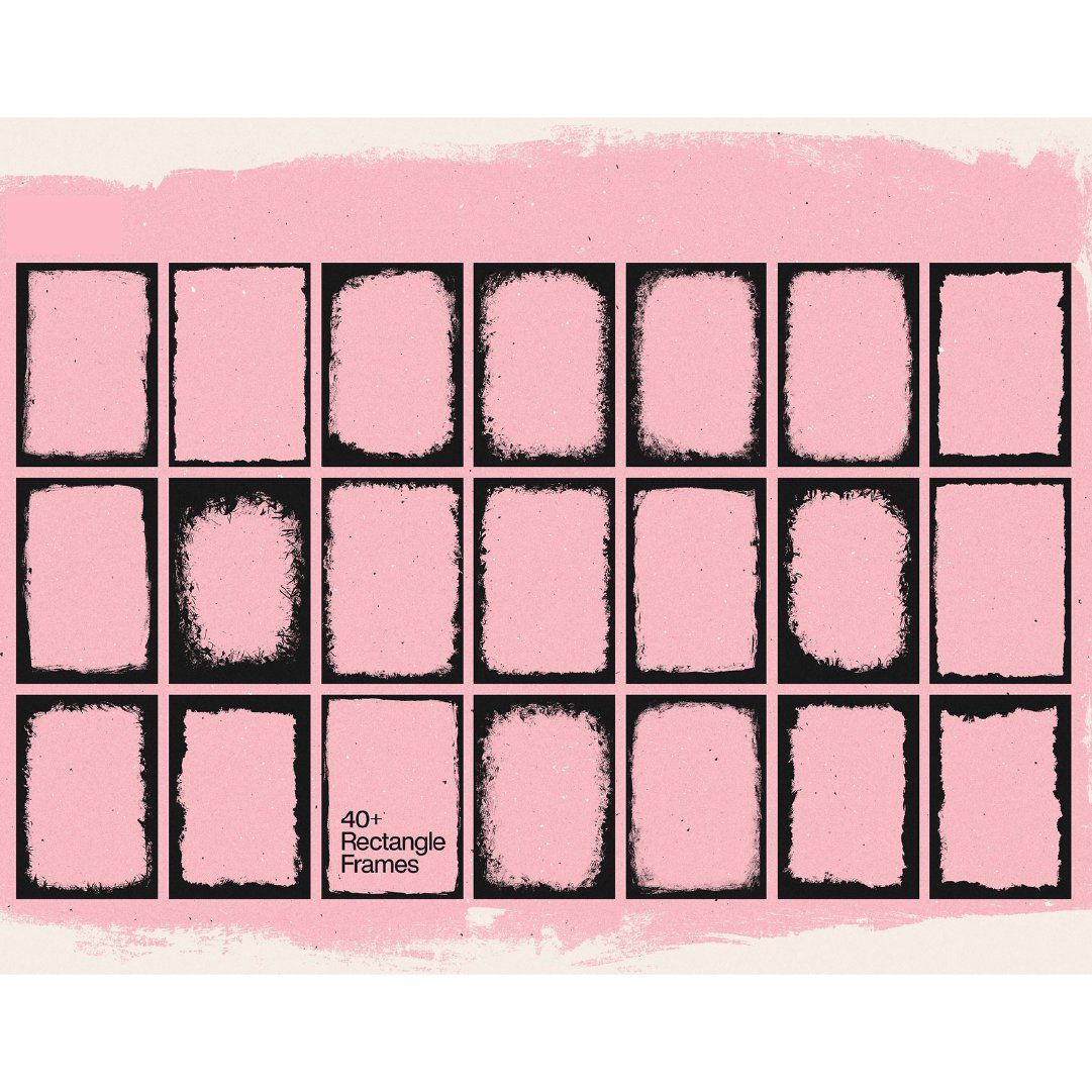 120+ Grunge Frame & Border Photoshop Brushes, Grunge Brushes, Distressed Textures, Grunge Background