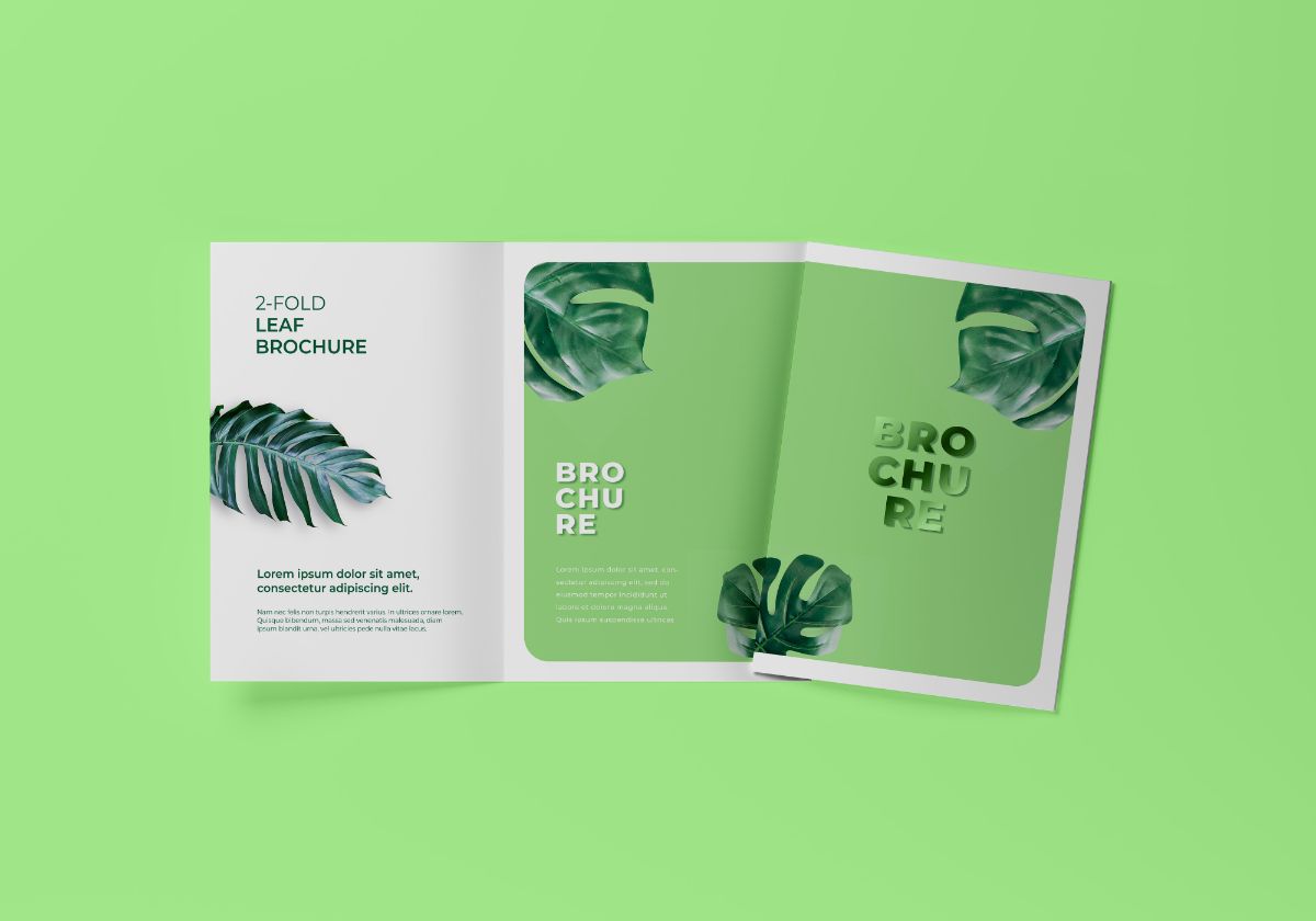 2-Fold Brochure Mockup