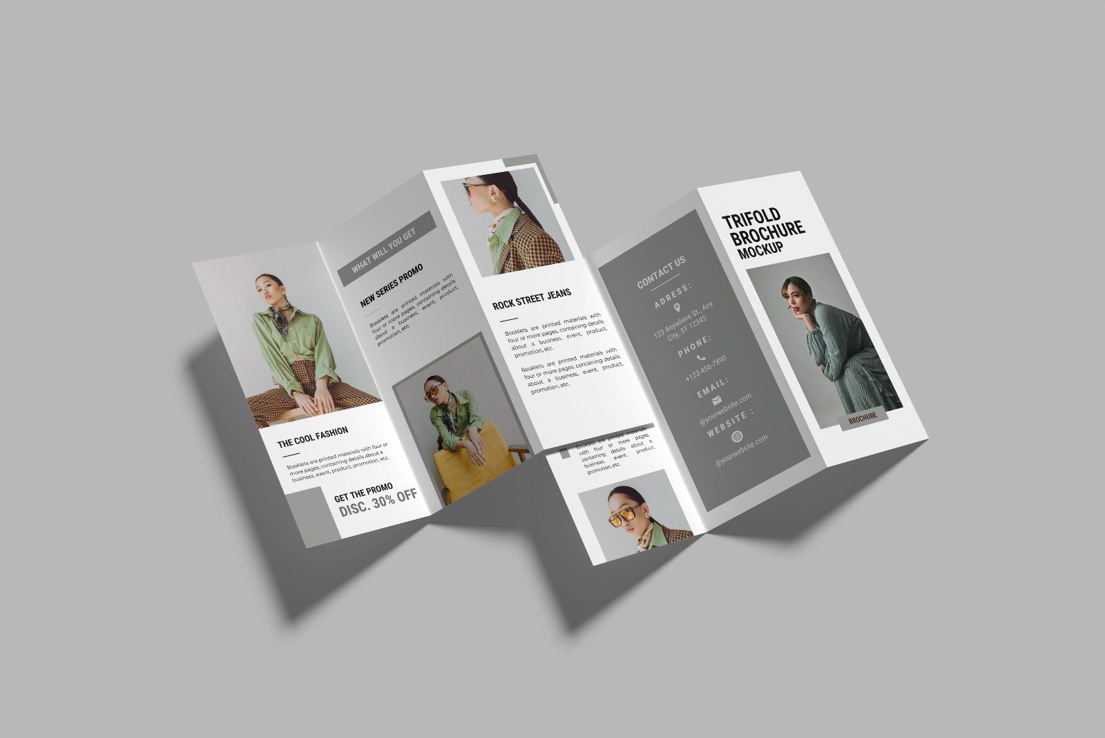 Trifold Brochure Mockup