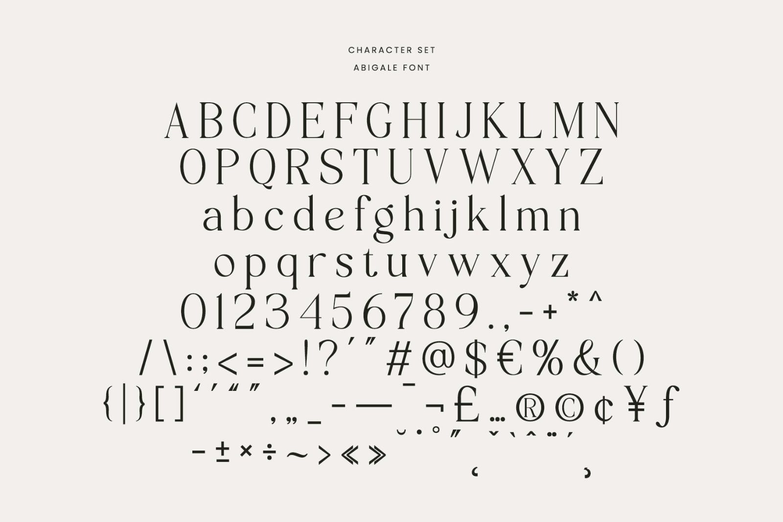 Abigale | Modern Serif Font