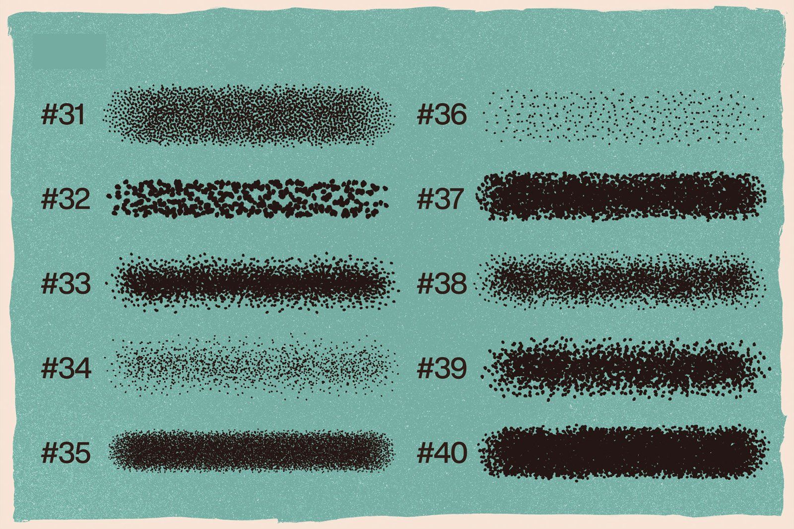 100 Premium Stipple and Grain  Brush set for  Photoshop, Texture Brush, Comic Book illustrations,