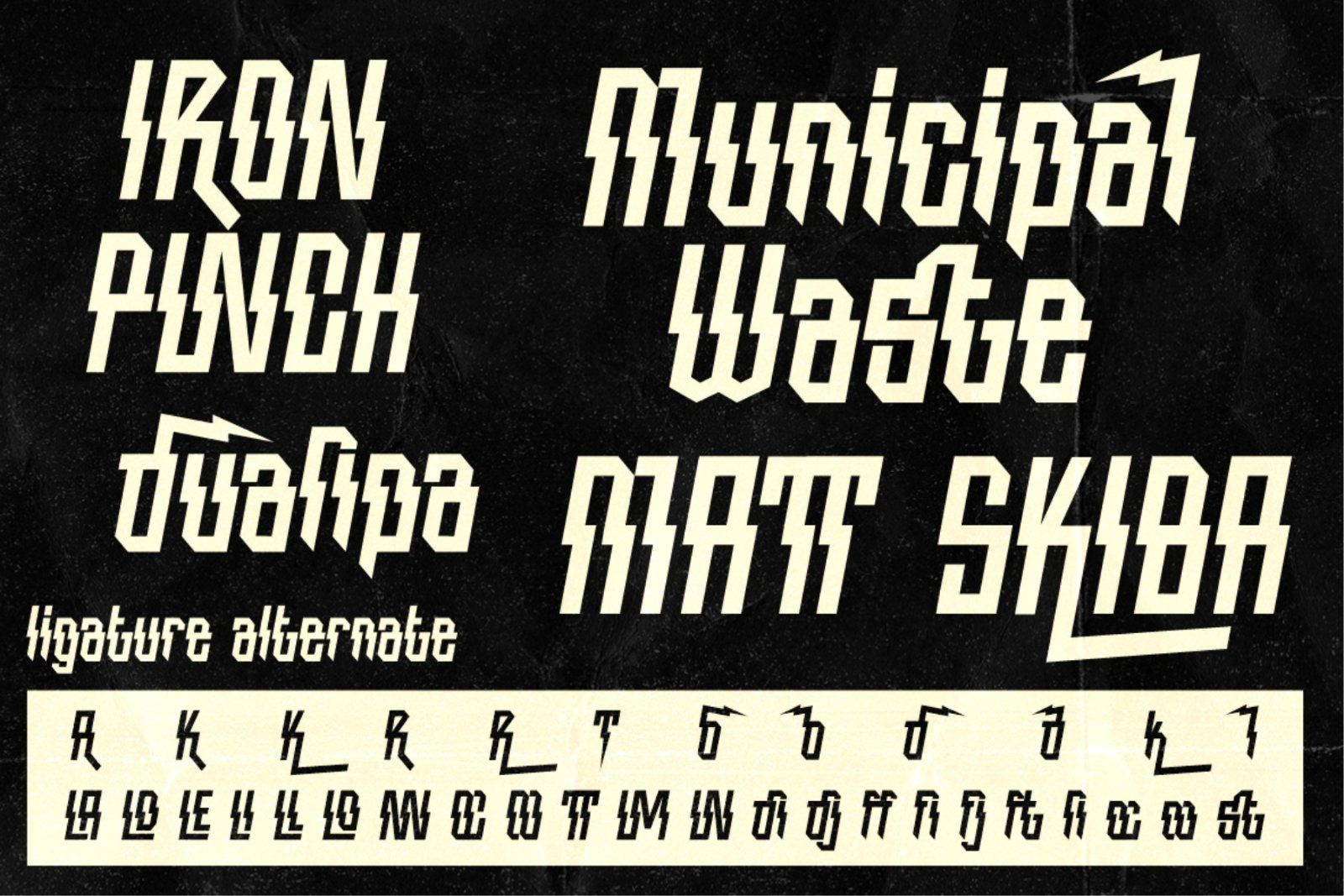 Iron Thunder - Font