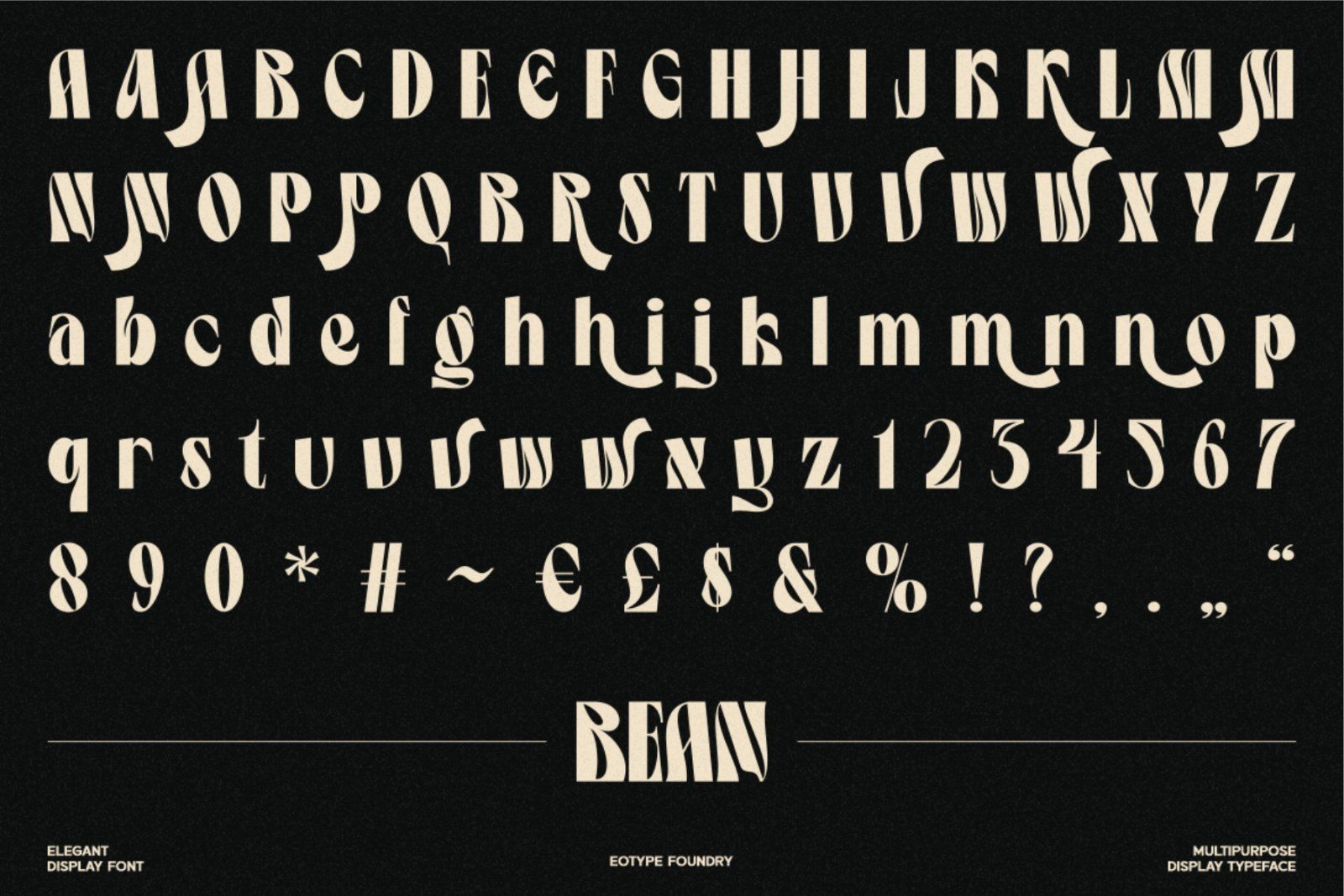 Bean - Display Font