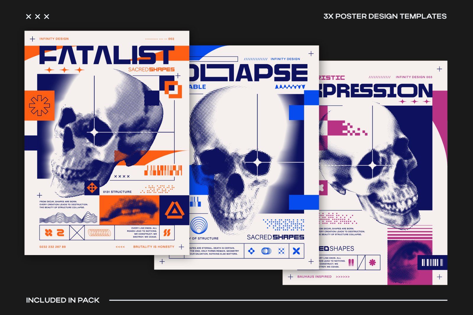 Brutalist Blocks Vector Pack
