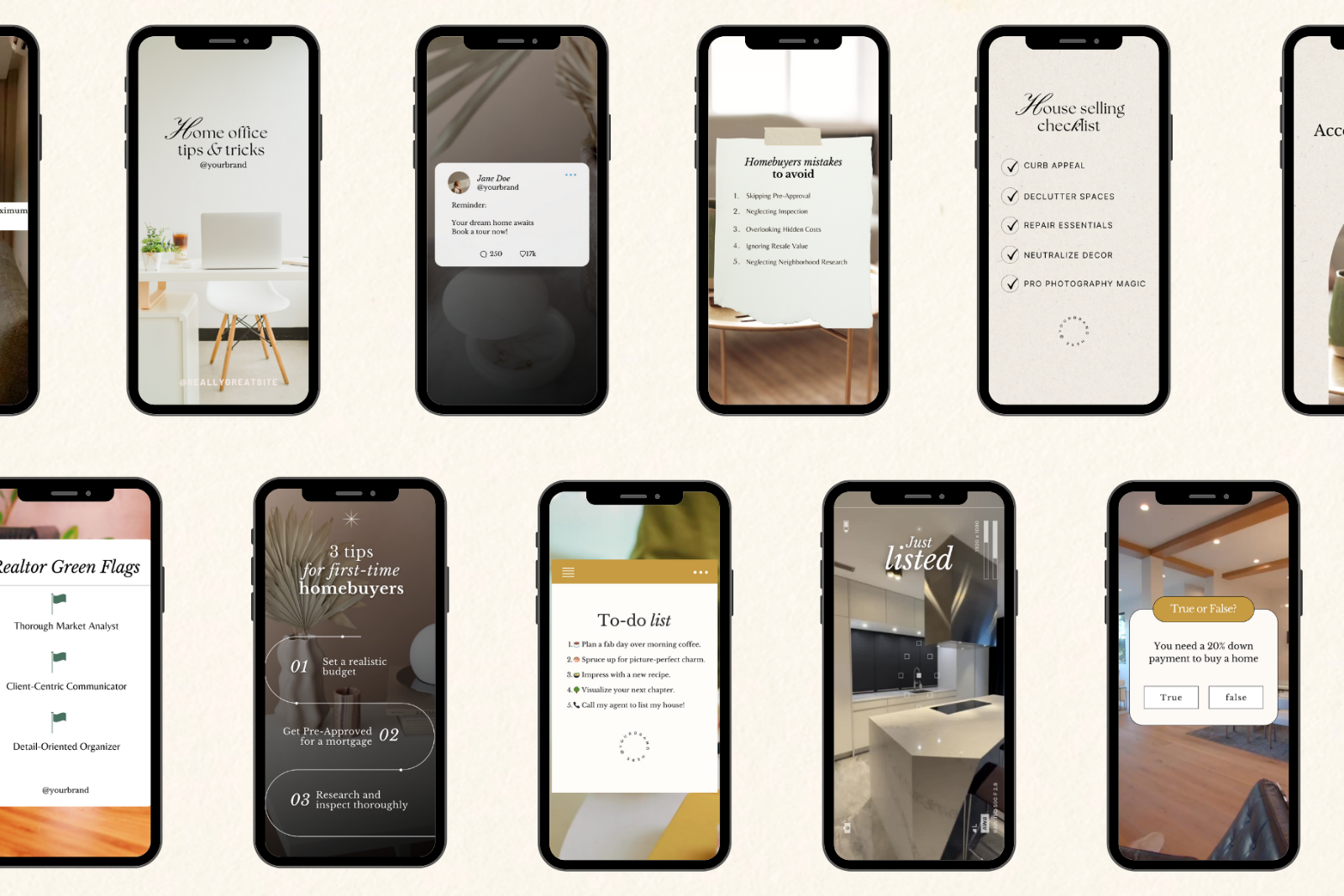 Real Estate Instagram Reels Templates