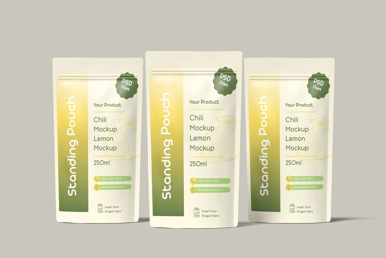 Standing Pouch Mockup