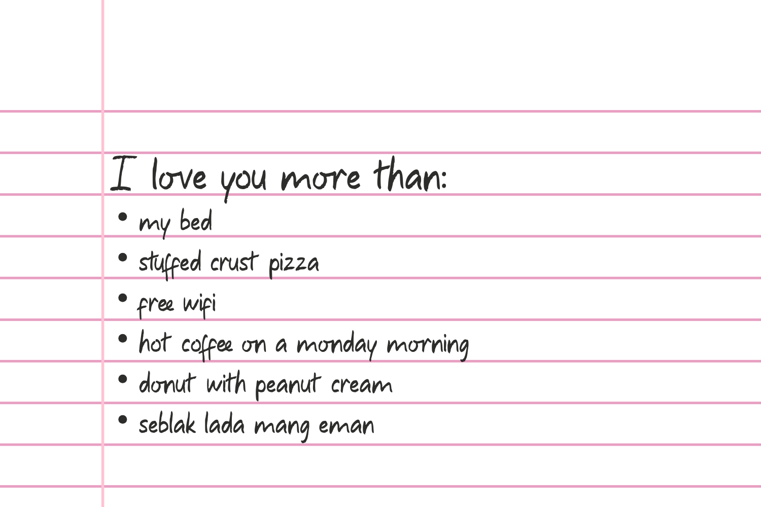 Coffee Amore Handwriting