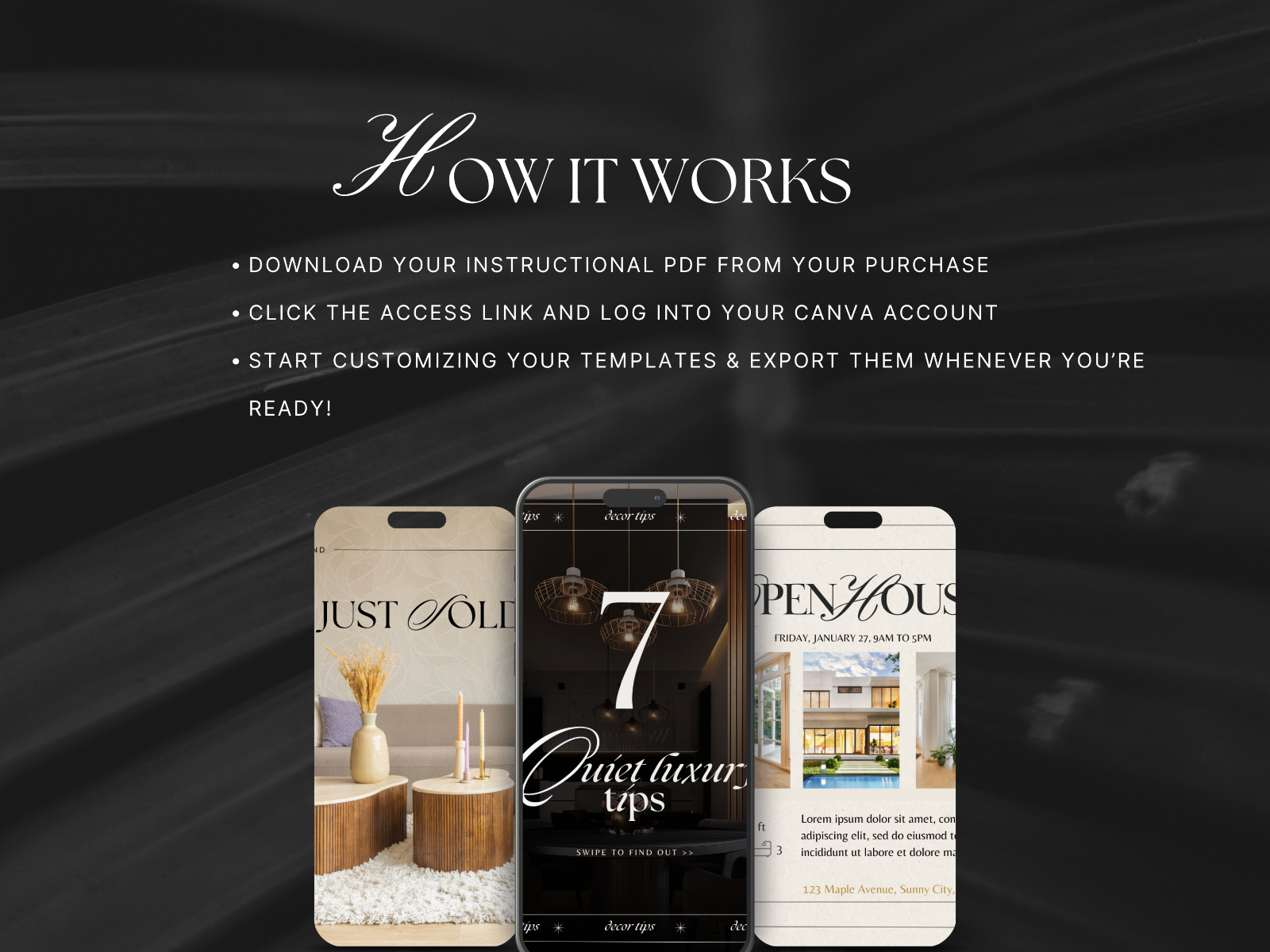 Real Estate Instagram Canva Templates