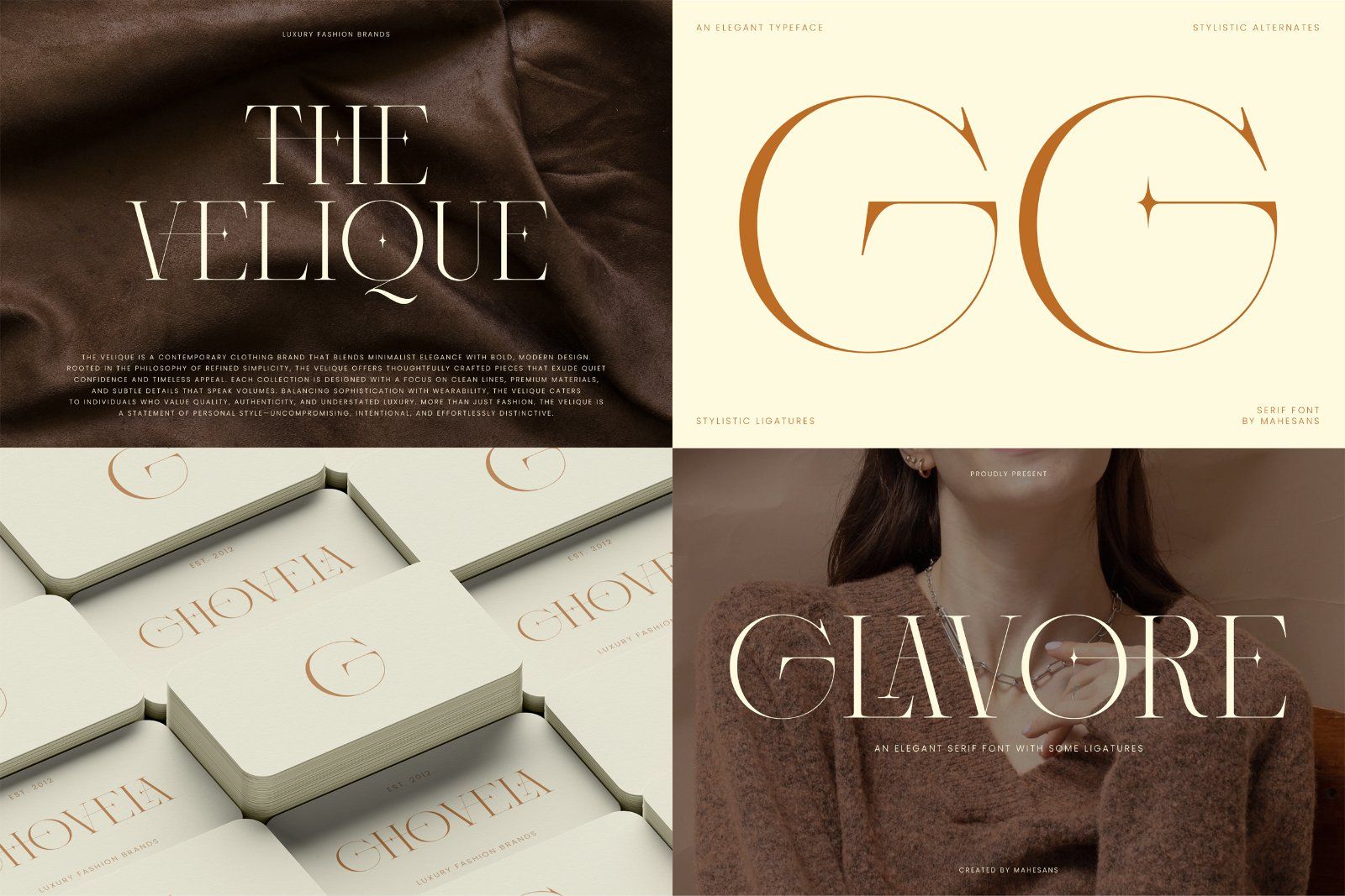 Modern Serif Fonts Bundle Collection