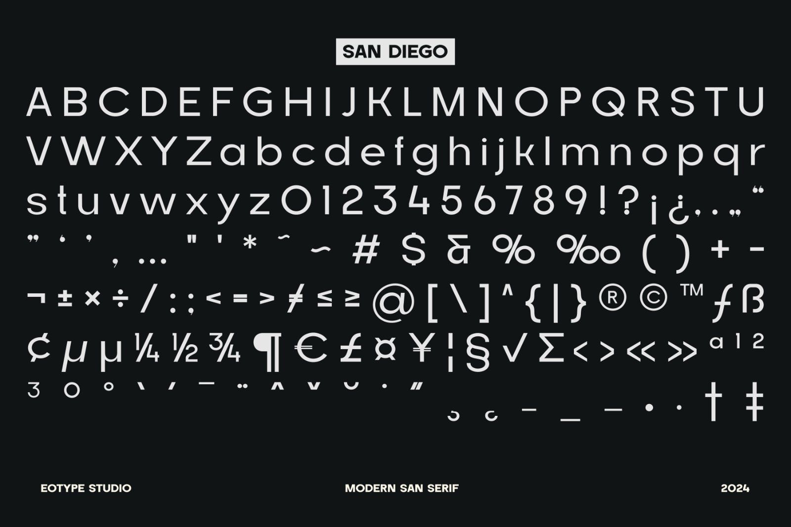 Sand Diego Family Font