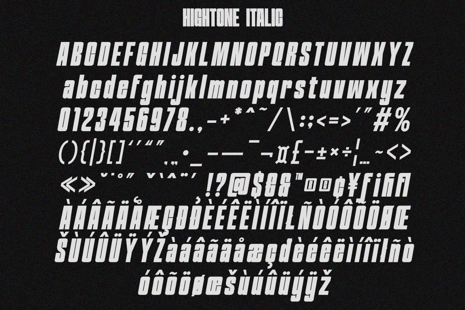 Hightone | Condensed Duo Font