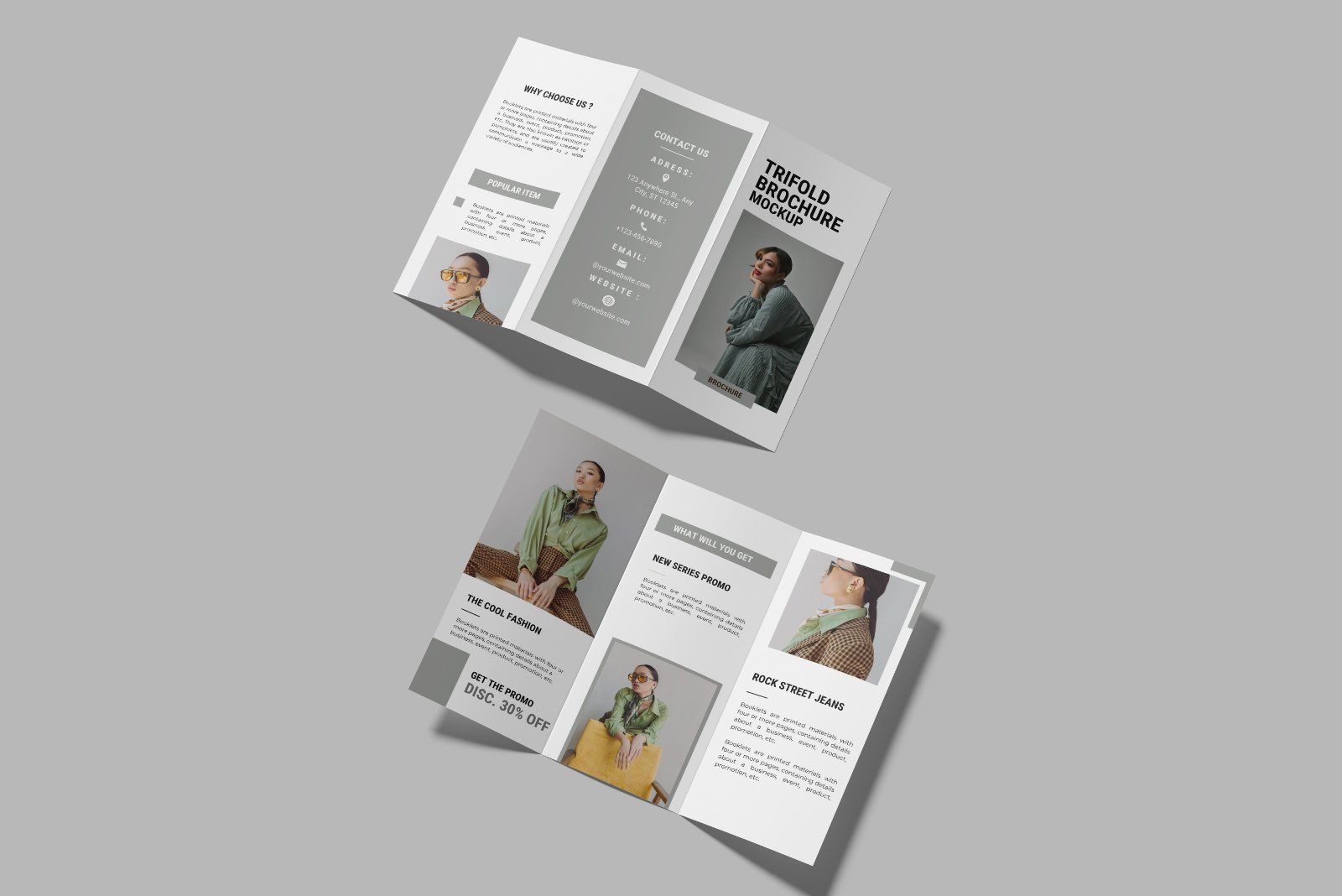 Trifold Brochure Mockup