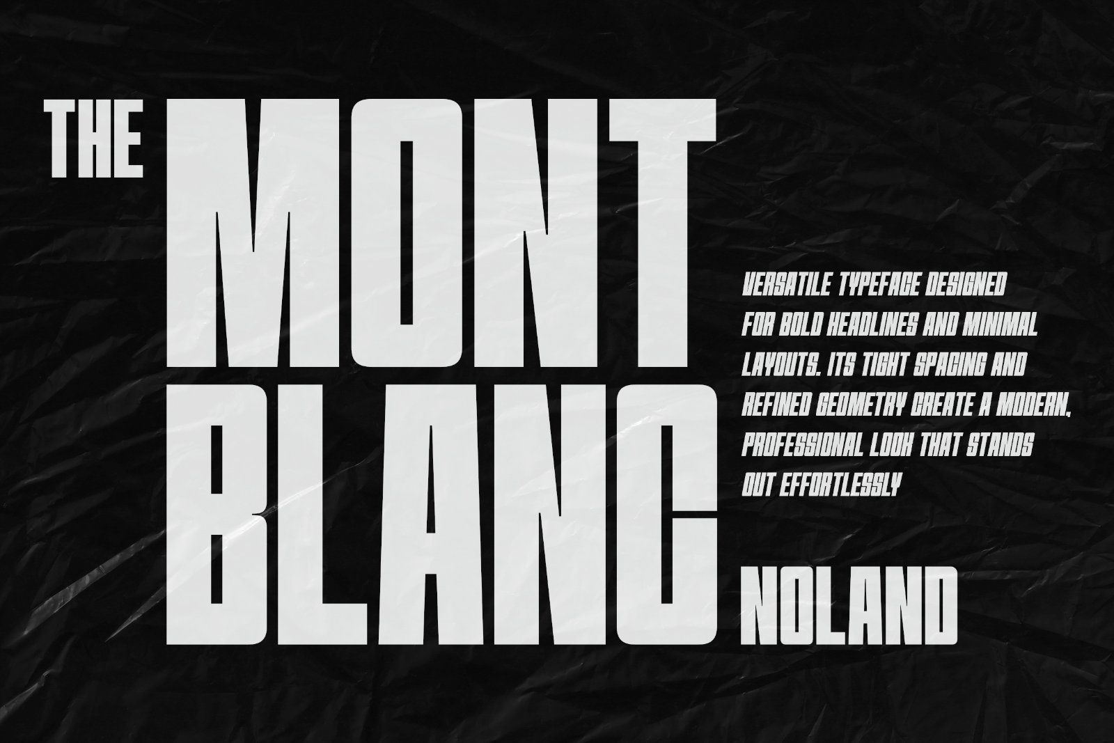 Mont Blanc - Condensed Sans Serif