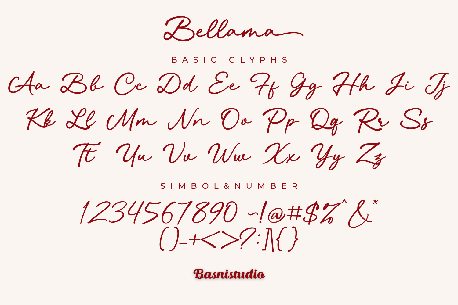 Bellama Signature Modern Calligraphy