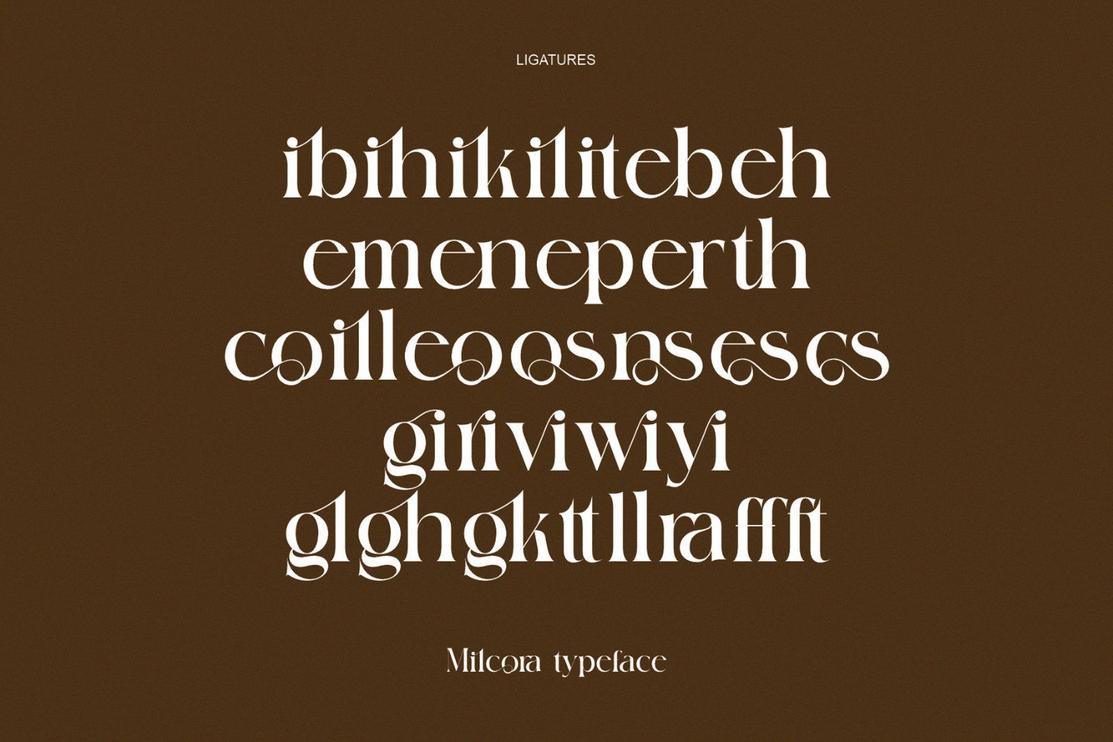 Milcora Modern Ligature Serif