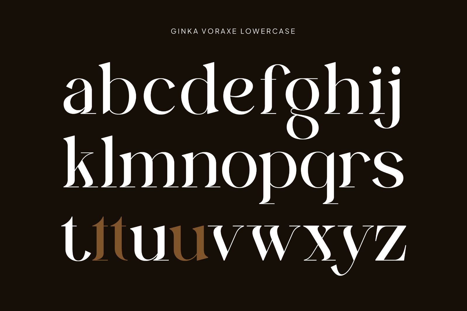 Ginka Voraxe – Modern Stylish Serif
