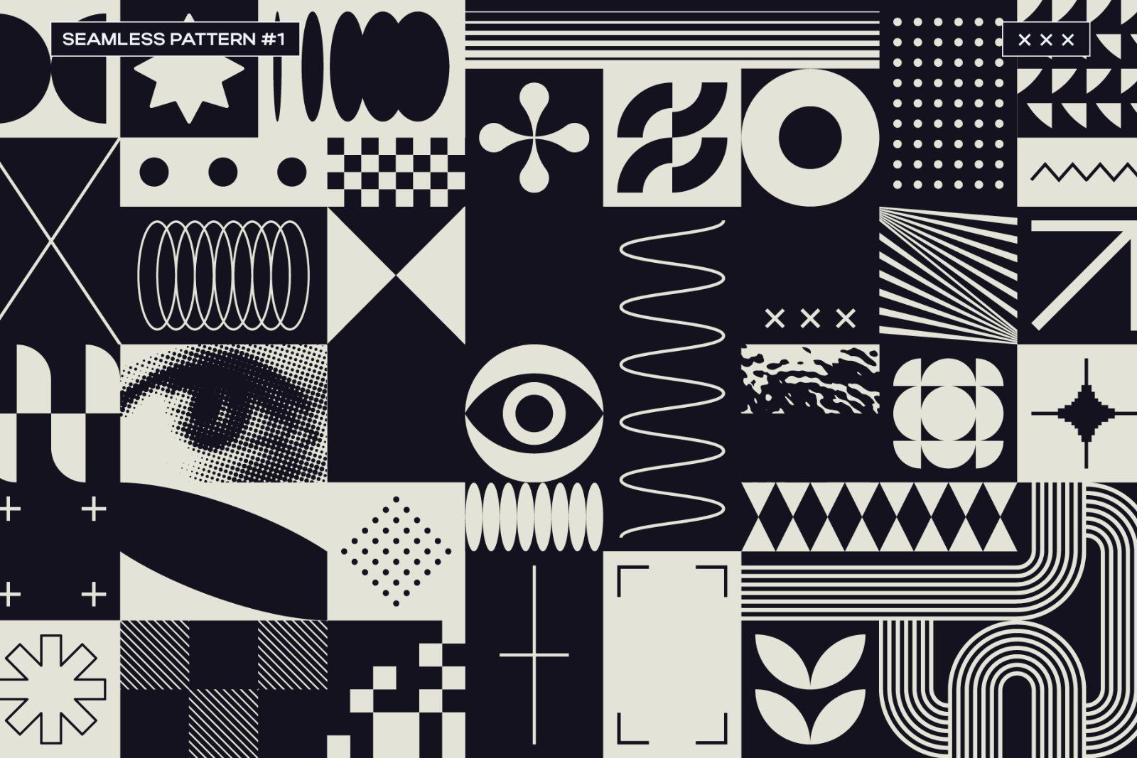 Brutalist Blocks Vector Pack