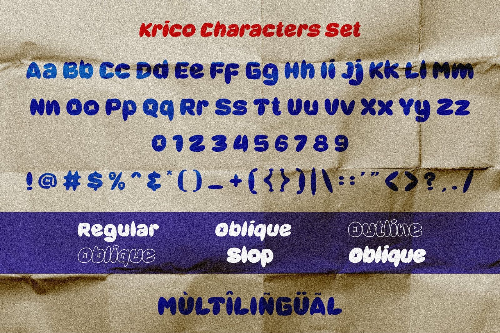 KRICO-Retro Bubble Font