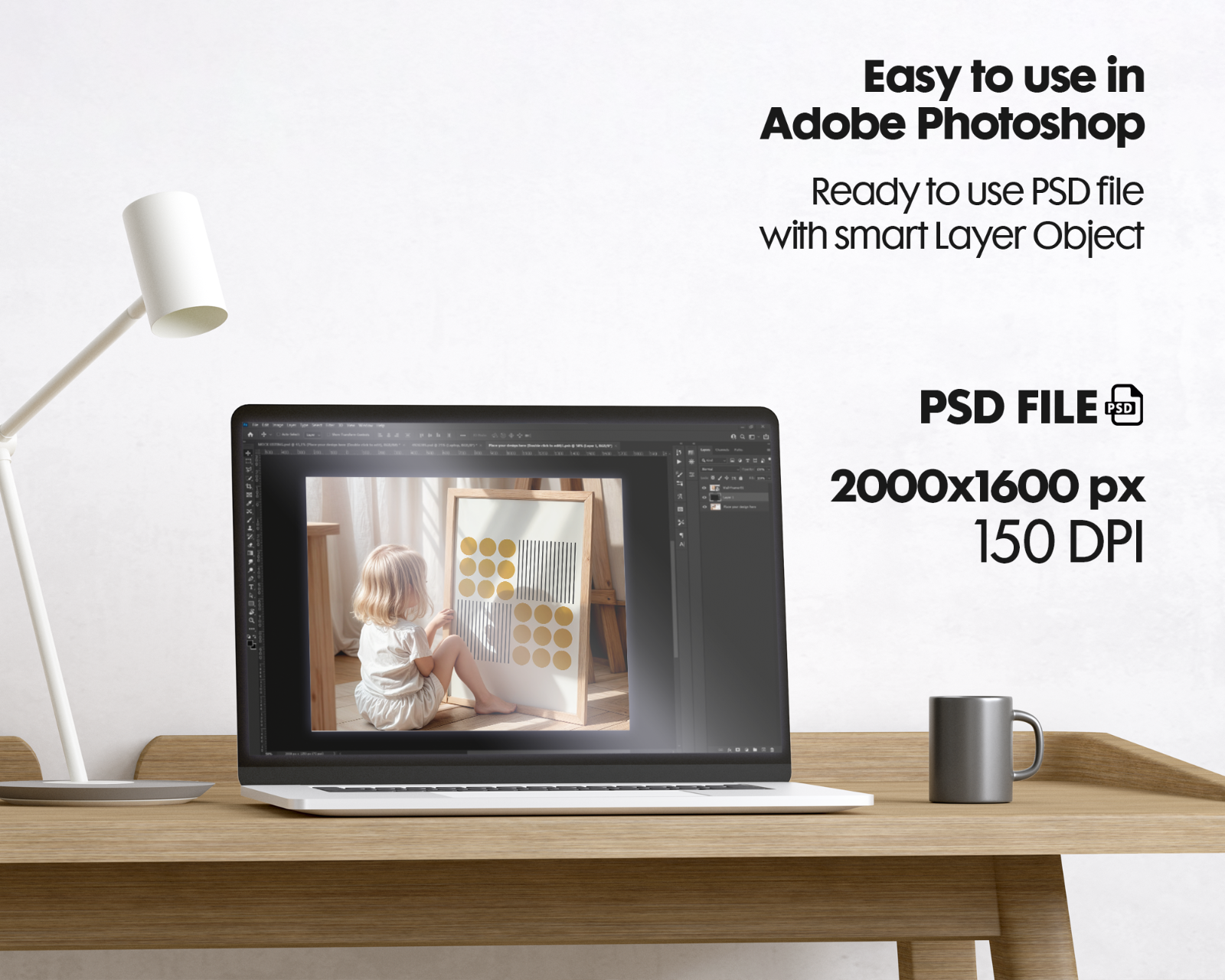 Nursery Frame Mockup Bundle: 30 PSD Files, Wall Art Mockups (Digital Download)