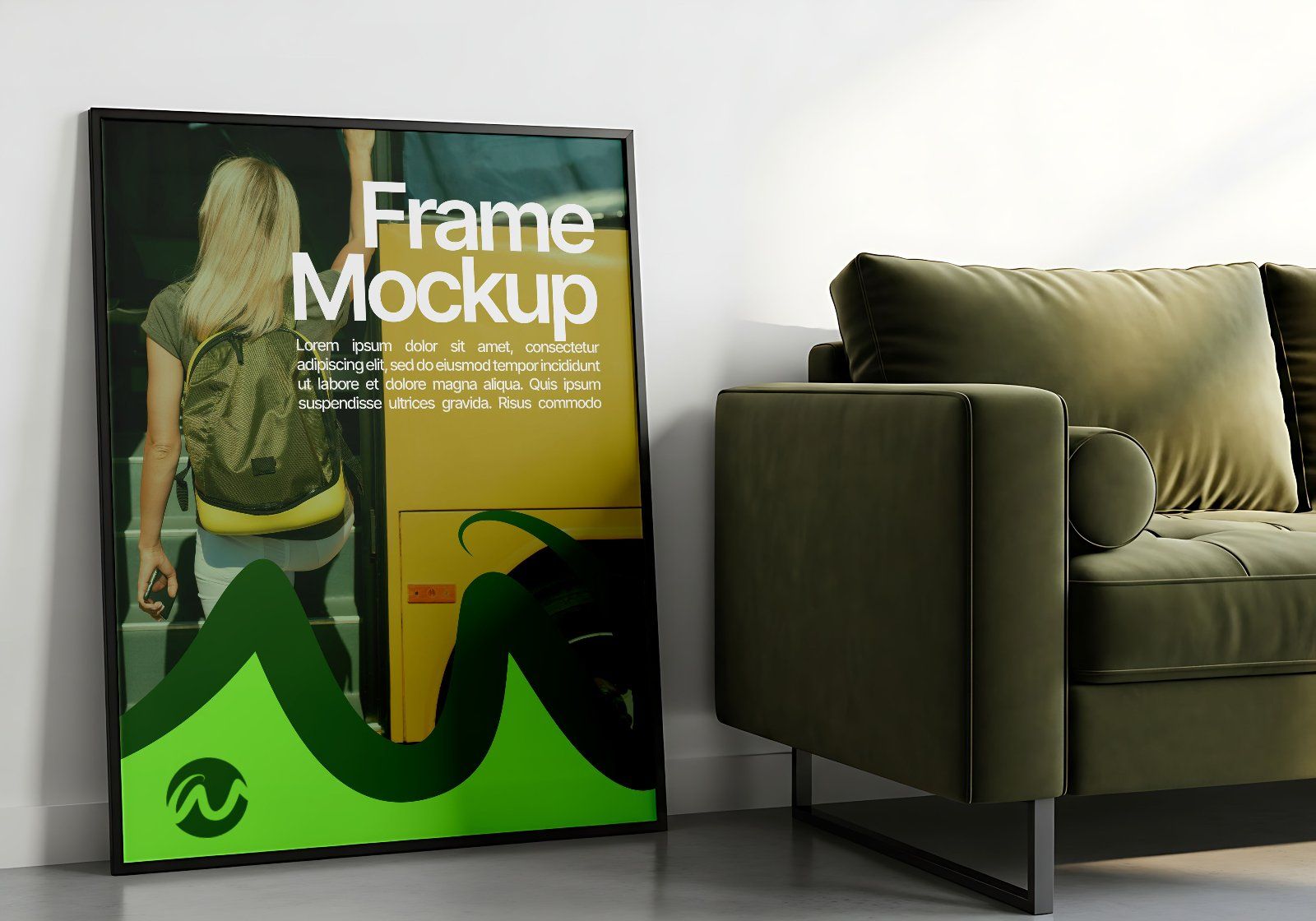 Premium Travel Bus Mockup