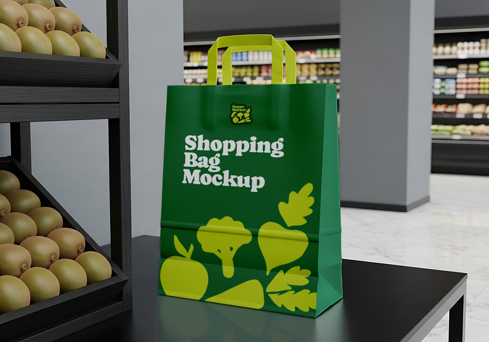 Premium Branding Supermarket Store Mockup
