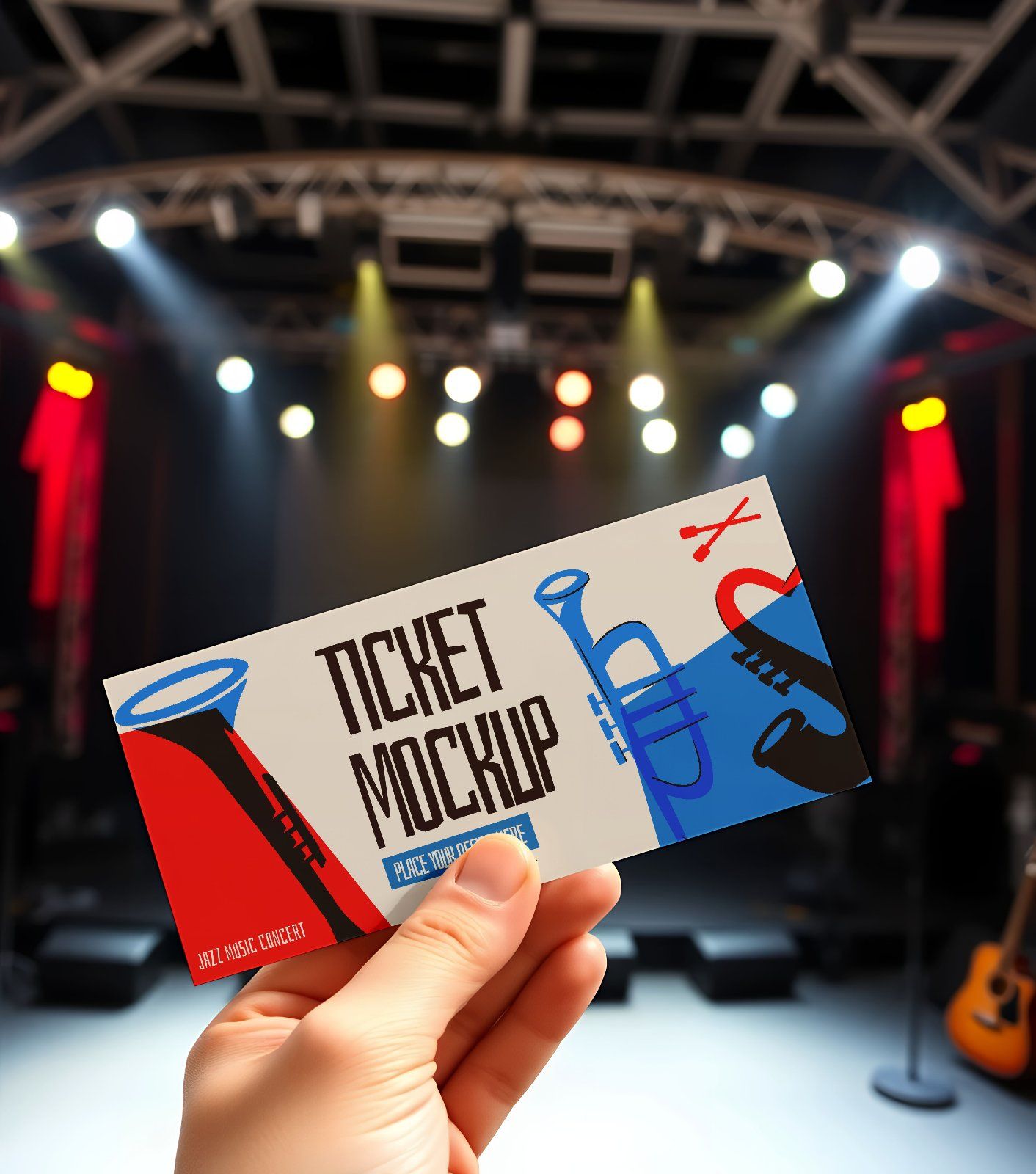 Premium Branding Music Jazz Concert Mockup