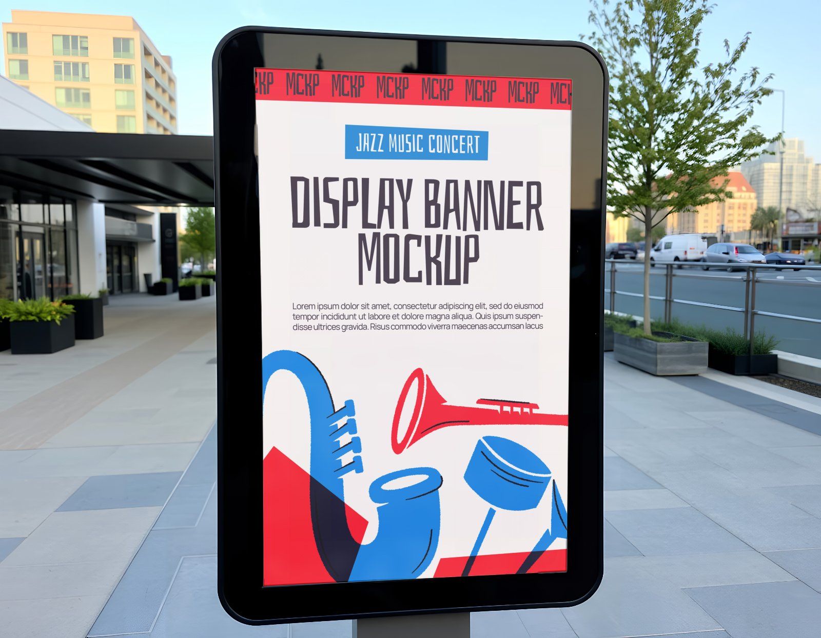 Premium Branding Music Jazz Concert Mockup