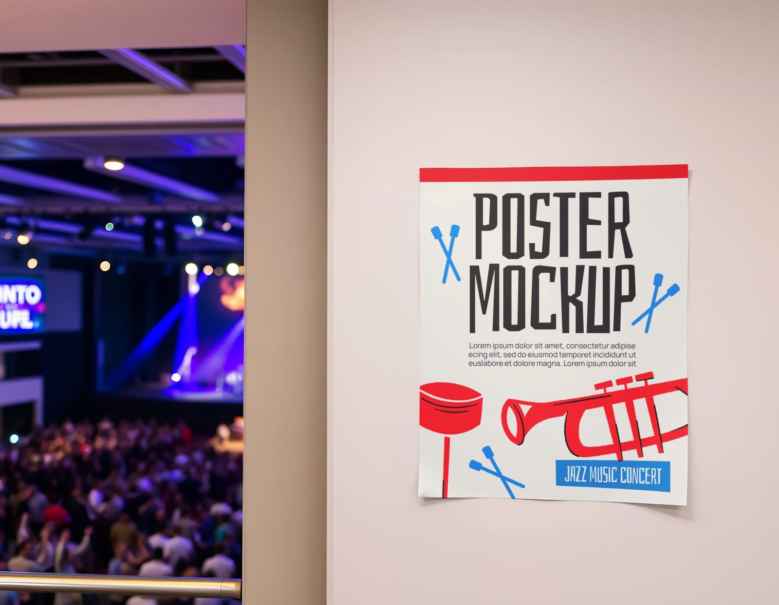 Premium Branding Music Jazz Concert Mockup